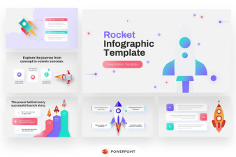 Rocket Infographic PowerPoint Template